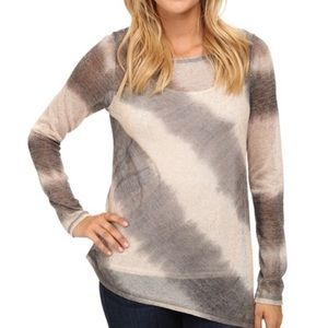 prAna | Grey & Cream Addison Tie Dye Sweater